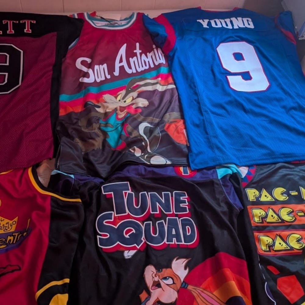 XXL Jersey Lot (20) Kobe Bryant Kanye West Travis Scott Tune Squad Pop Culture